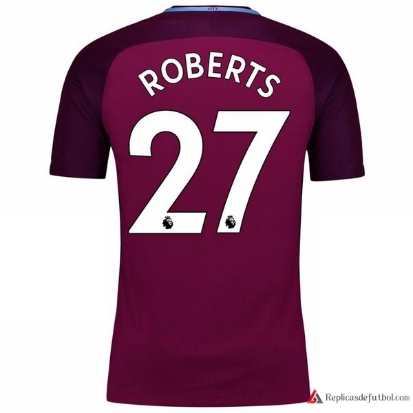 Camiseta Manchester City Segunda equipación Roberts 2017-2018